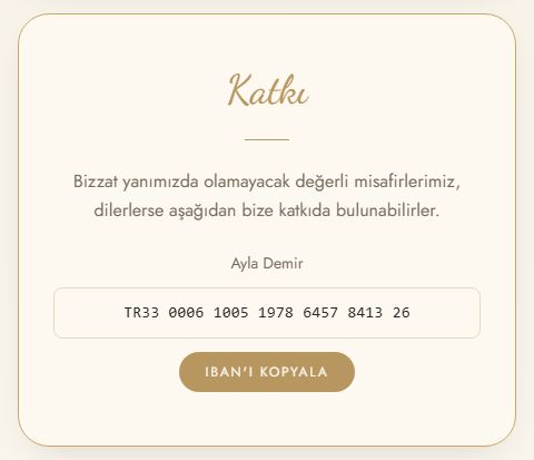 Katkı / Online Hediye