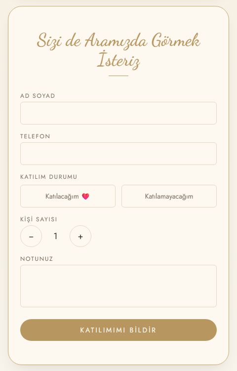 RSVP Formu Ne İşe Yarar?